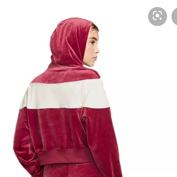 Nike Sweaters | Nike Velour Hoodie Pullover Heritage Sweater S | Color: Red/White | Size: S | Jotaes's Closet